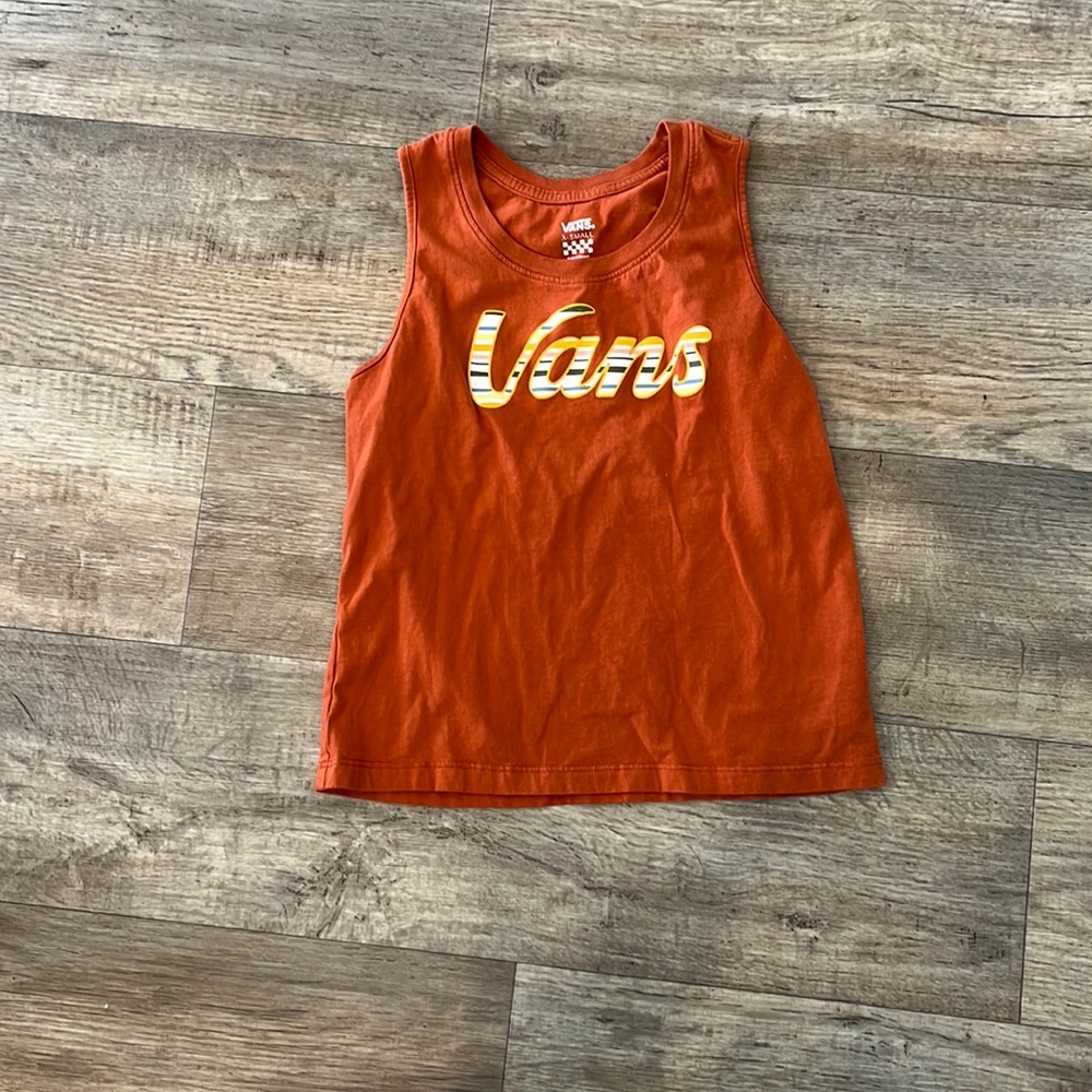 Burnt orange|Lightly worn|Vans